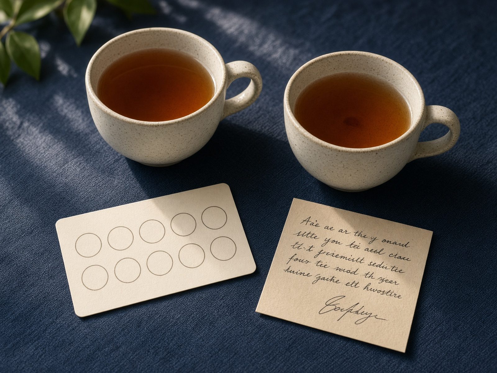 A calm table set for an ongoing customer relationship